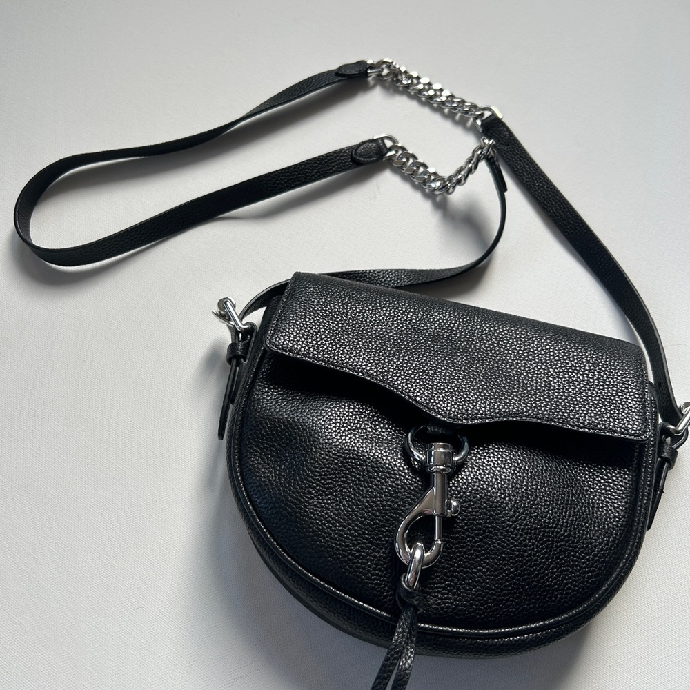 Rebecca Minkoff Black Leather Crossbody Bag - Picture 4 of 7